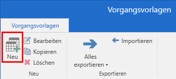 case templates menu items