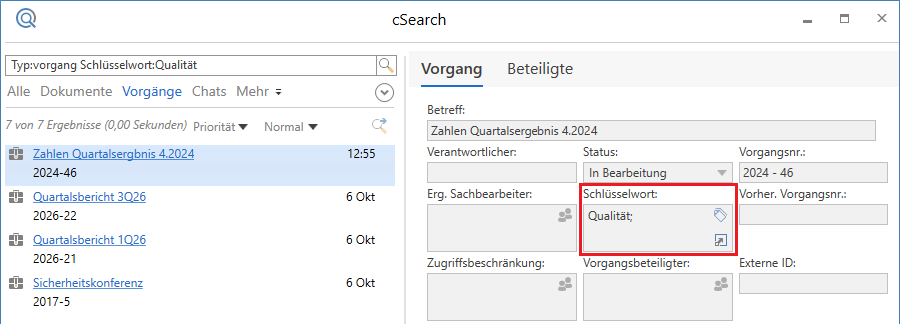 search keyword