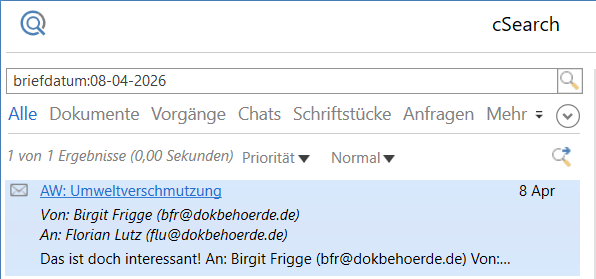 search letter date