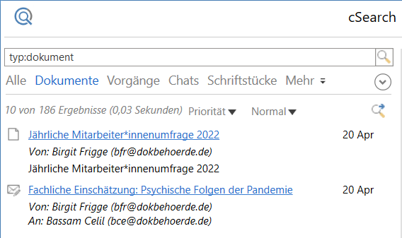 search record