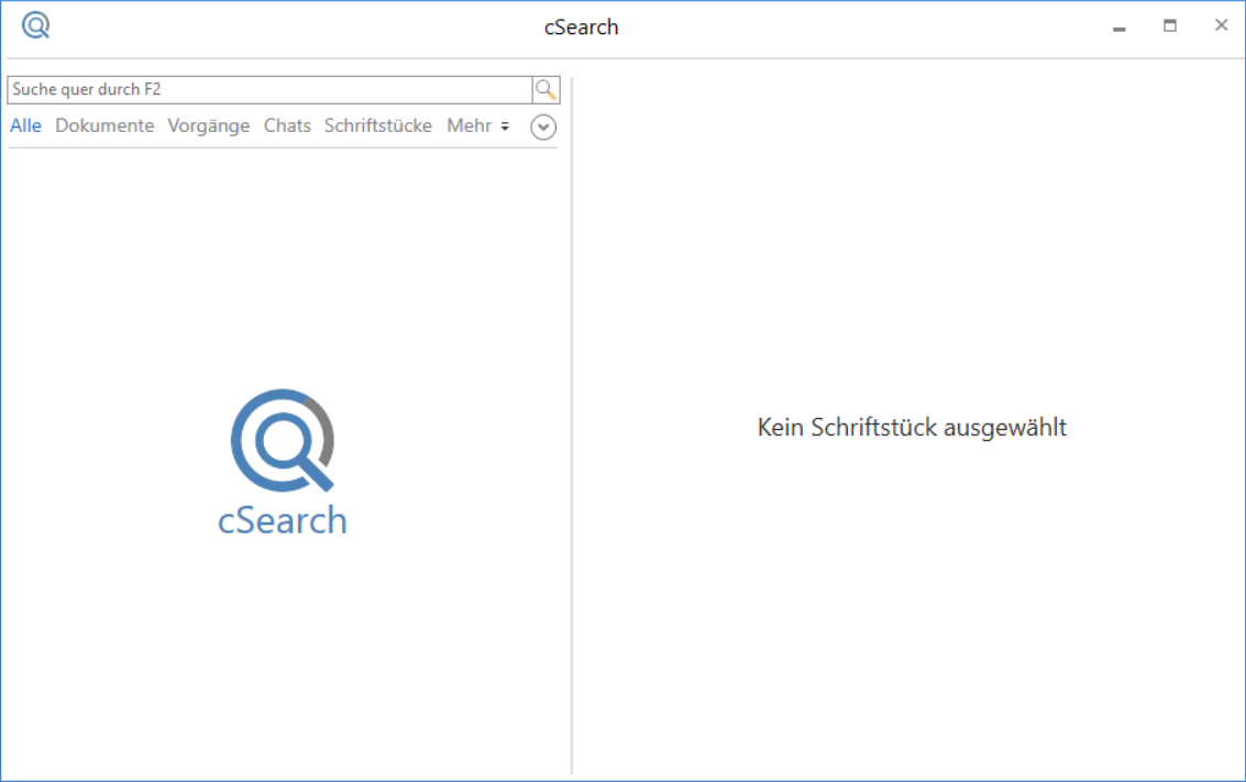 the csearch window