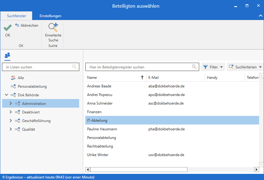 choose participant dialogue