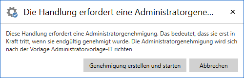 action requires approval