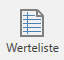 value list admin menu