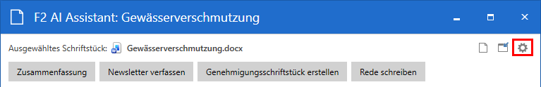 ai admin settings
