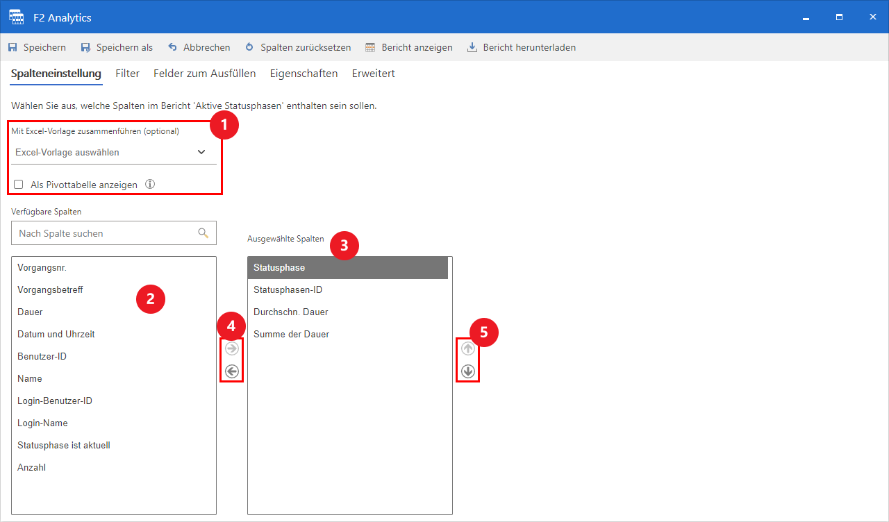 setup columns