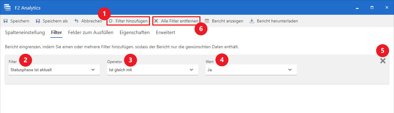 setup filters