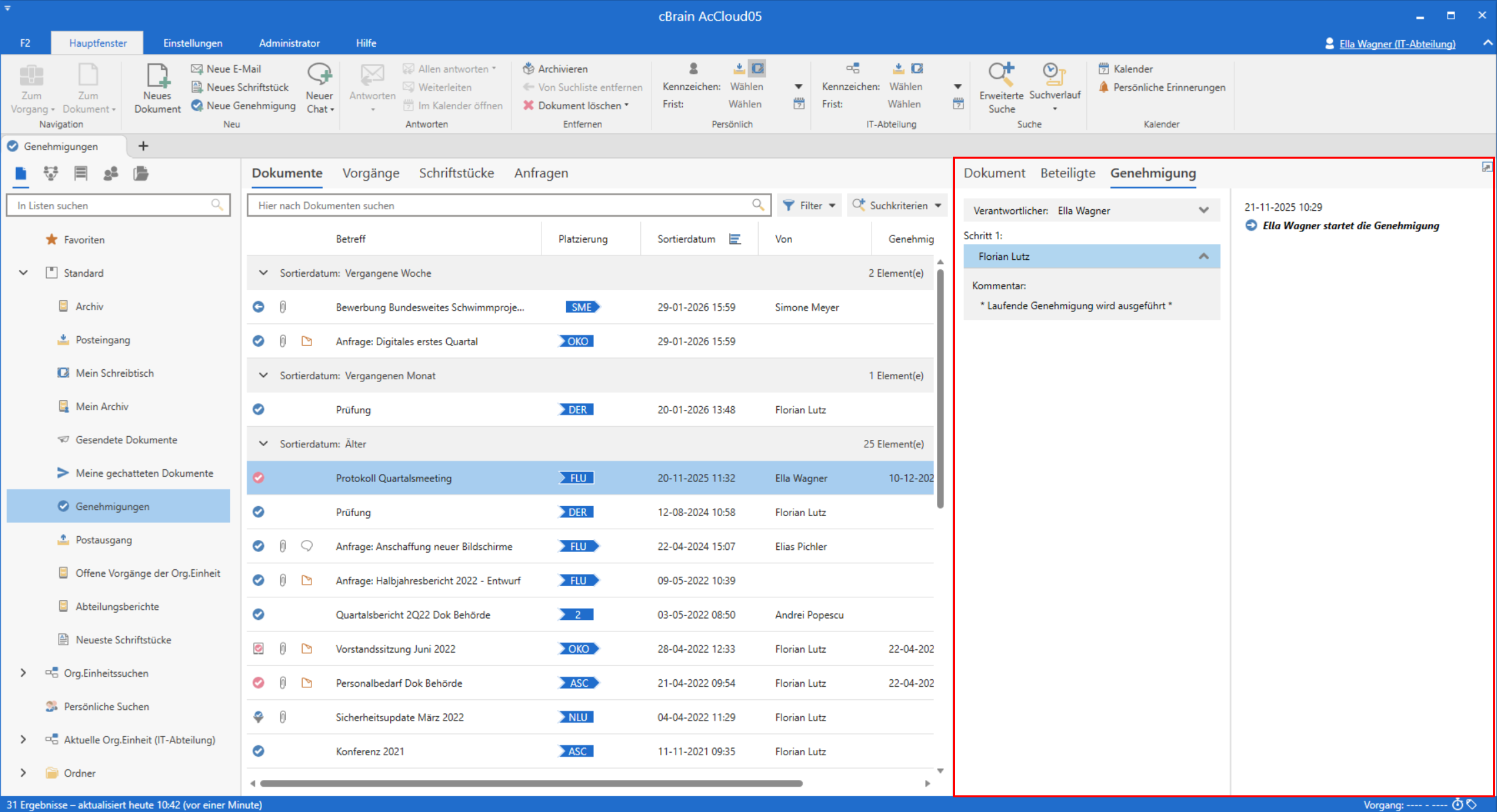 preview approval main window