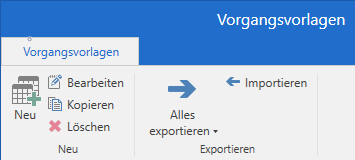 case templates menu items