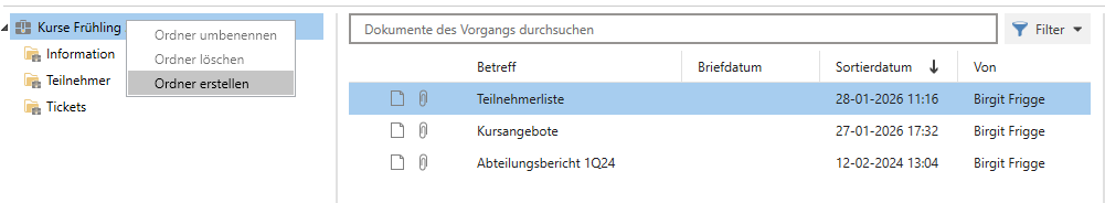 create case folder