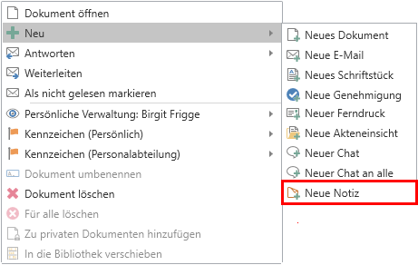 note right click