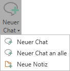 new chat dropdown