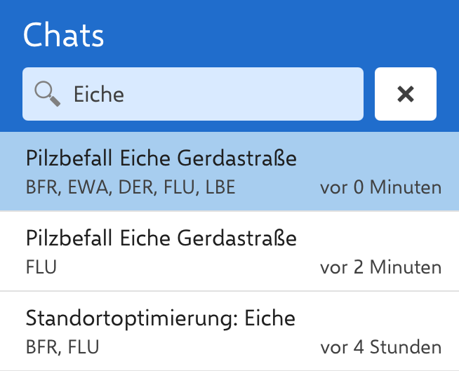 chats search