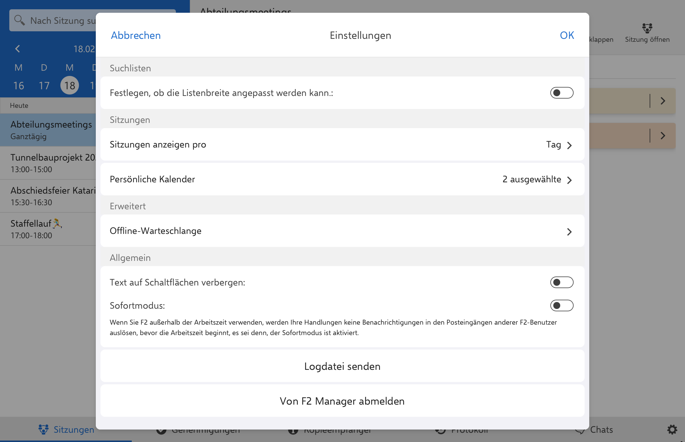 manager 2 settings