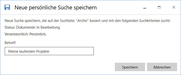 save new search