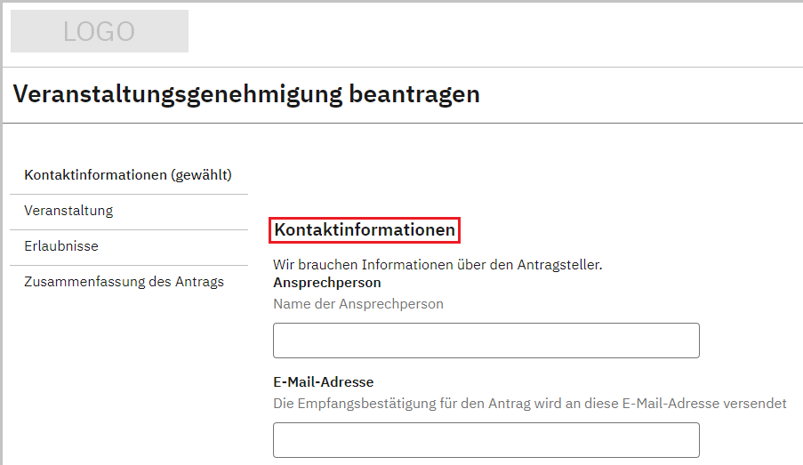 title panel content type