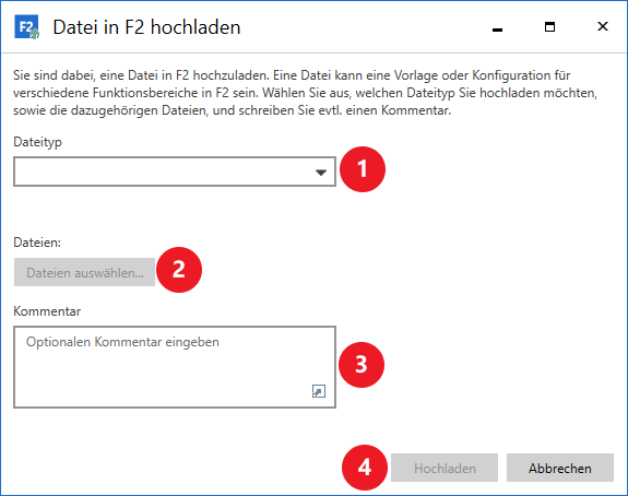 upload file dialogue
