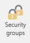menu item security groups