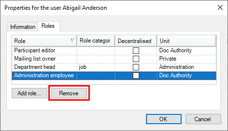 user remove role