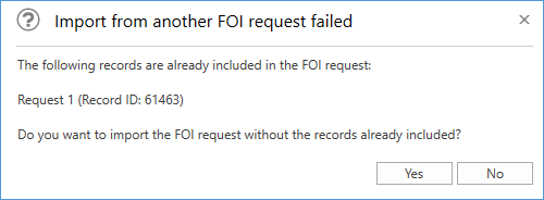 import from another foi request failed dialogue