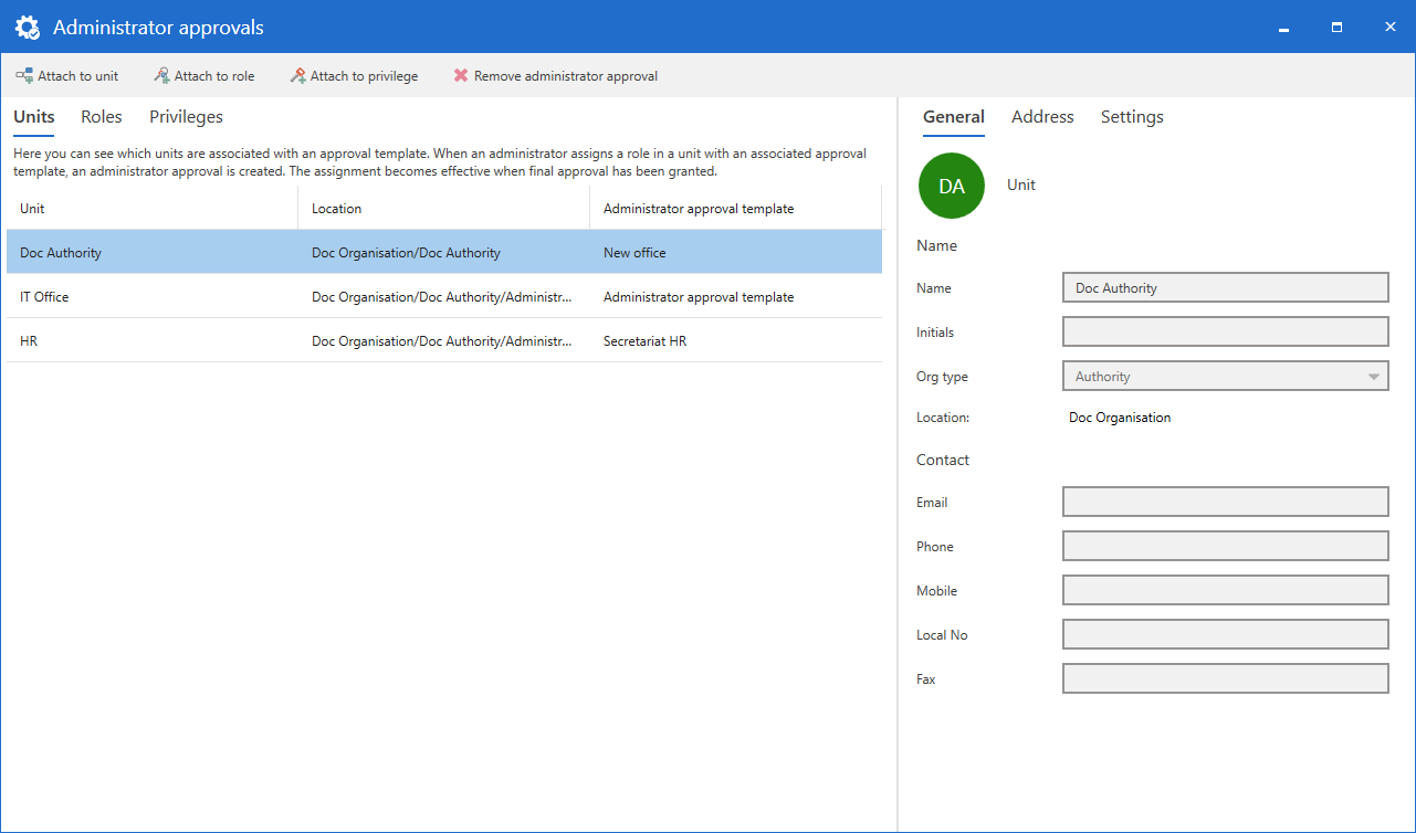 window admin approvals