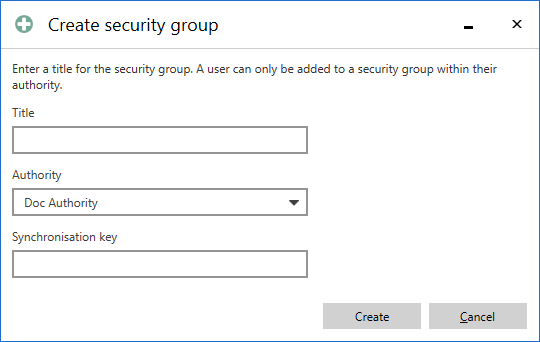 create security group