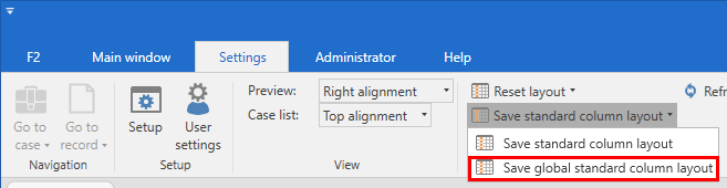 save global column settings