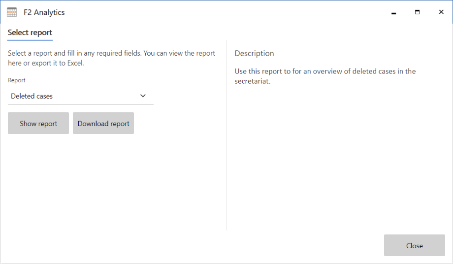 draw report window