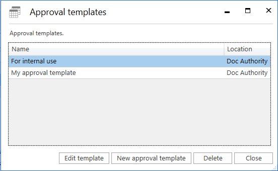 edit delete approval template