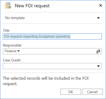 new foi request dialogue