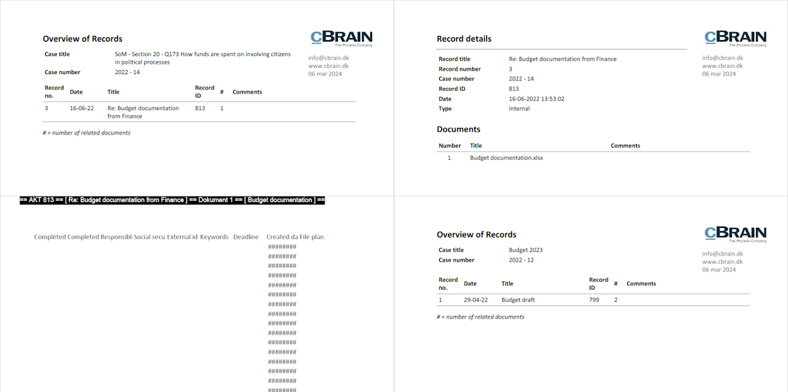 example full foi request report