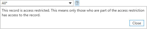 access tooltip