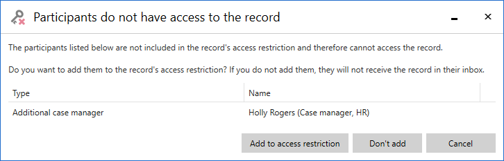 participant access