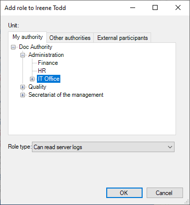 add role to user