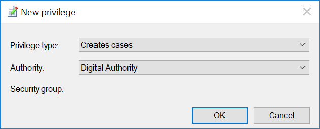 create cases privilege