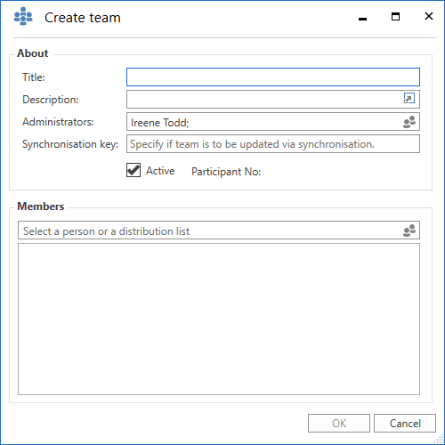 create team
