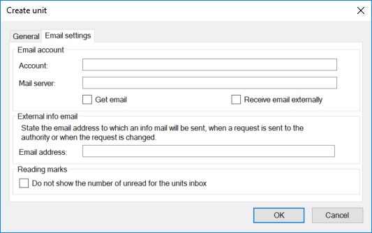 create unit email