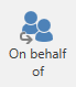 on behalf button