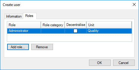 role added user