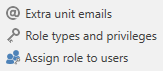 roles privileges menu