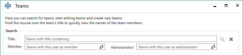 teams search