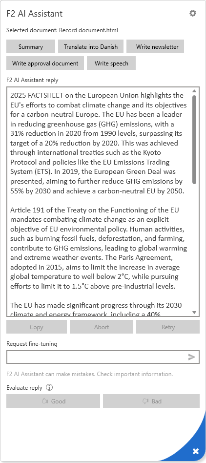 summary text