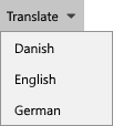 translate dropdown