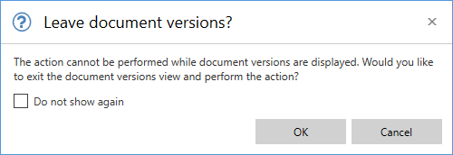 leave document versions