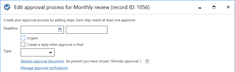 new approval document