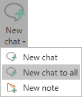 new chat all ribbon