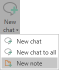 new note ribbon