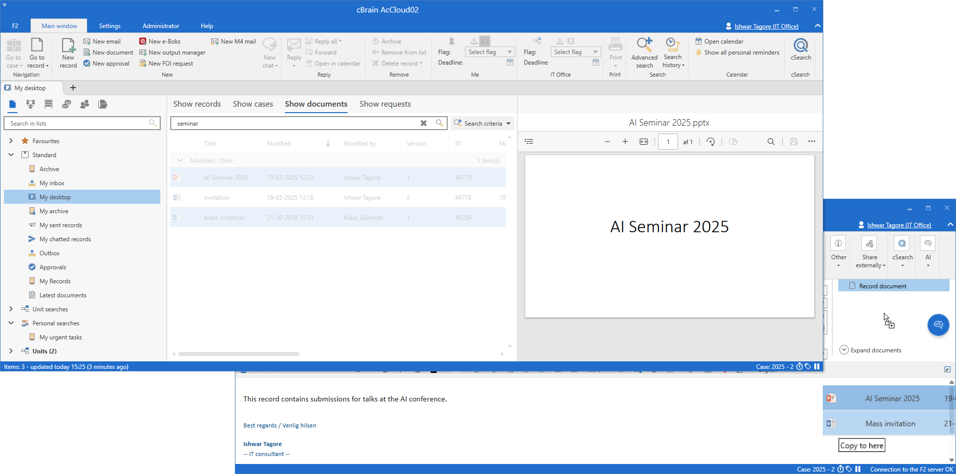 drag documents between windows