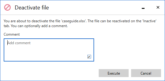 deactivate file
