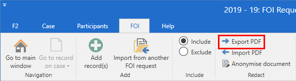 export pdf